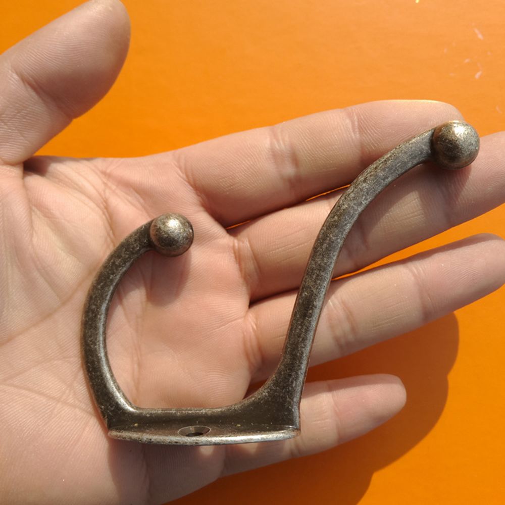 Jahrgang KleiderbüGel Haken Legierung Bronze- Tuch Mantel Tasche Hütte Hängen Haken Schlecht Küche Anitque Gestelle mit Schrauben Tür Halfter