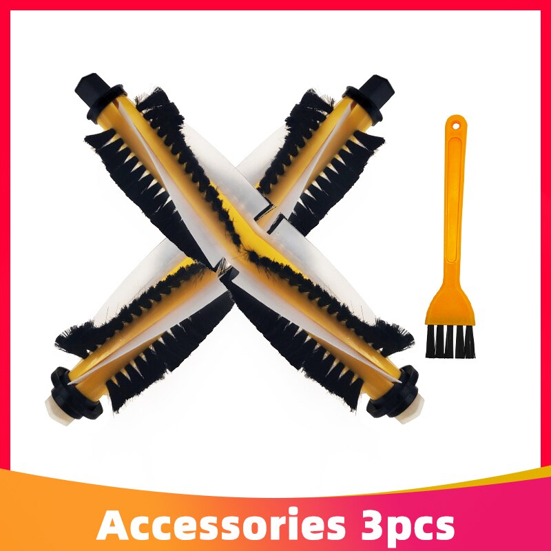 Brush + Filter + Mop Cloth for Proscenic 780T 790T Robotic Vacuum Cleaner Replacement Parts Kits Main Side Brush Hepa Filter: Set 5