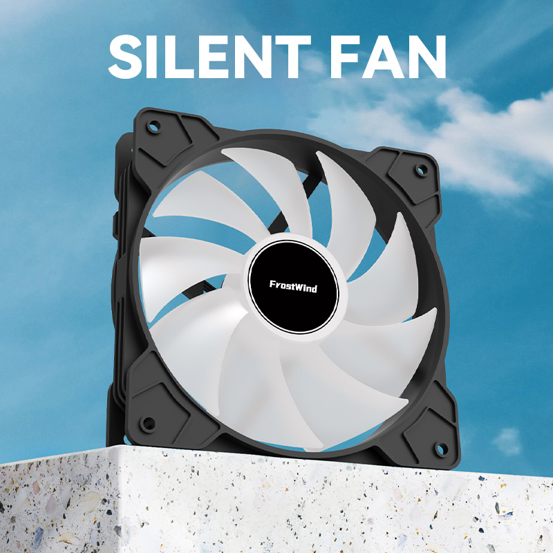 SilentEdge12v 12cm Chassis Fan, 12025 Matte Fan, Big 3Pin, Computer Cooling Fan, Silent, High Air Volume, Excellent Ventilation