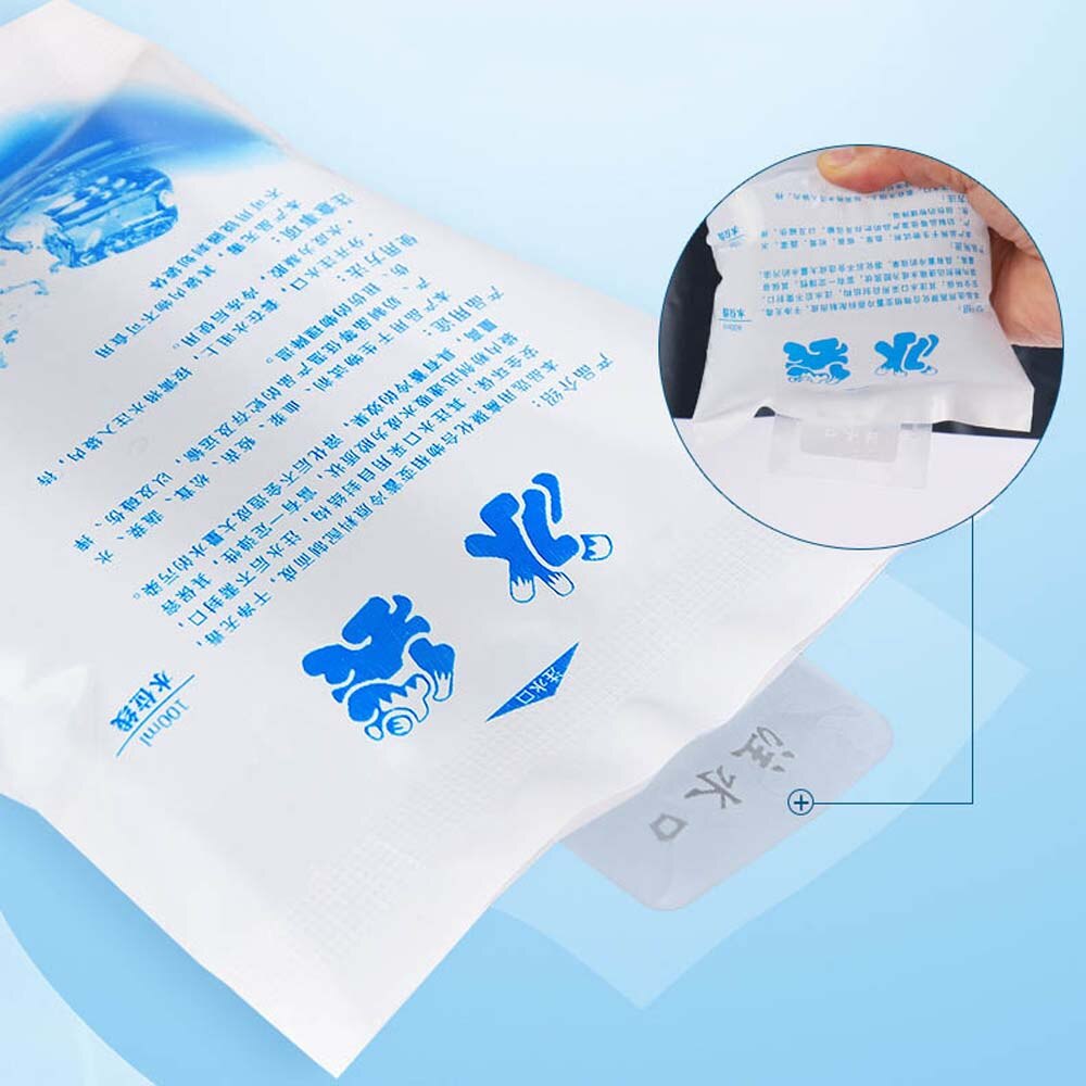 10 Pcs Portable Cold-keeping Cold Pack Reusable Water-filled Ice Bag Fresh-keeping for Refrigerated Food Special