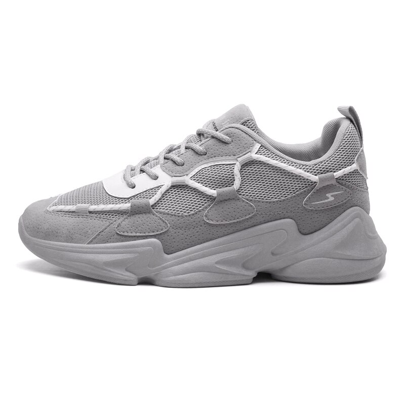 Men's casual shoes Men Canvas Sneakers men's shoes walking shoe Air cushion shoes Breathable Walking shoes Plus Glow: Gray / 7.5