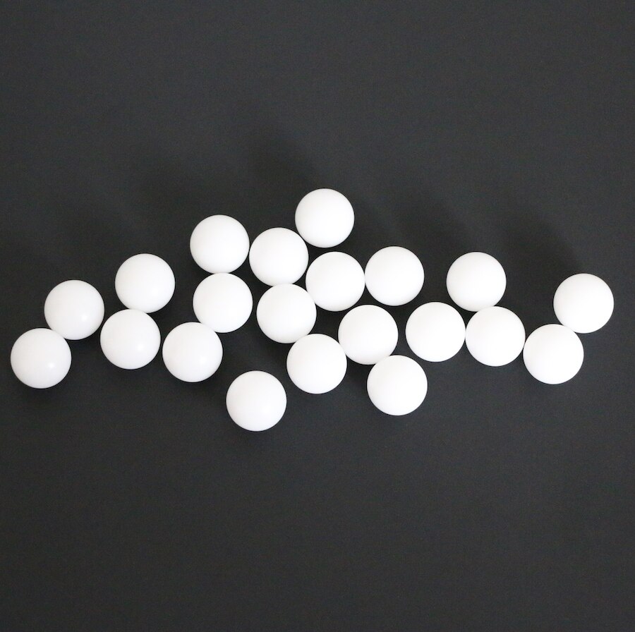 12mm 5pcs Delrin Polyoxymethyleen (POM)/Celcon Plastic Effen Ballen voor Afsluiter component, lager toepassing