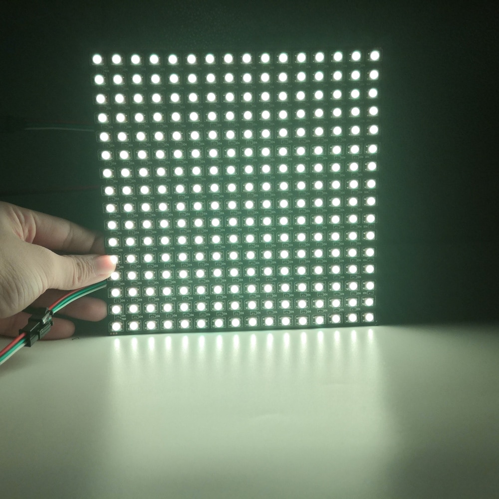 5V WS2812B LED Digital Flexible Individually Addressable Led Panel Light WS2812 8x8 16x16 8x32 Module Matrix Screen