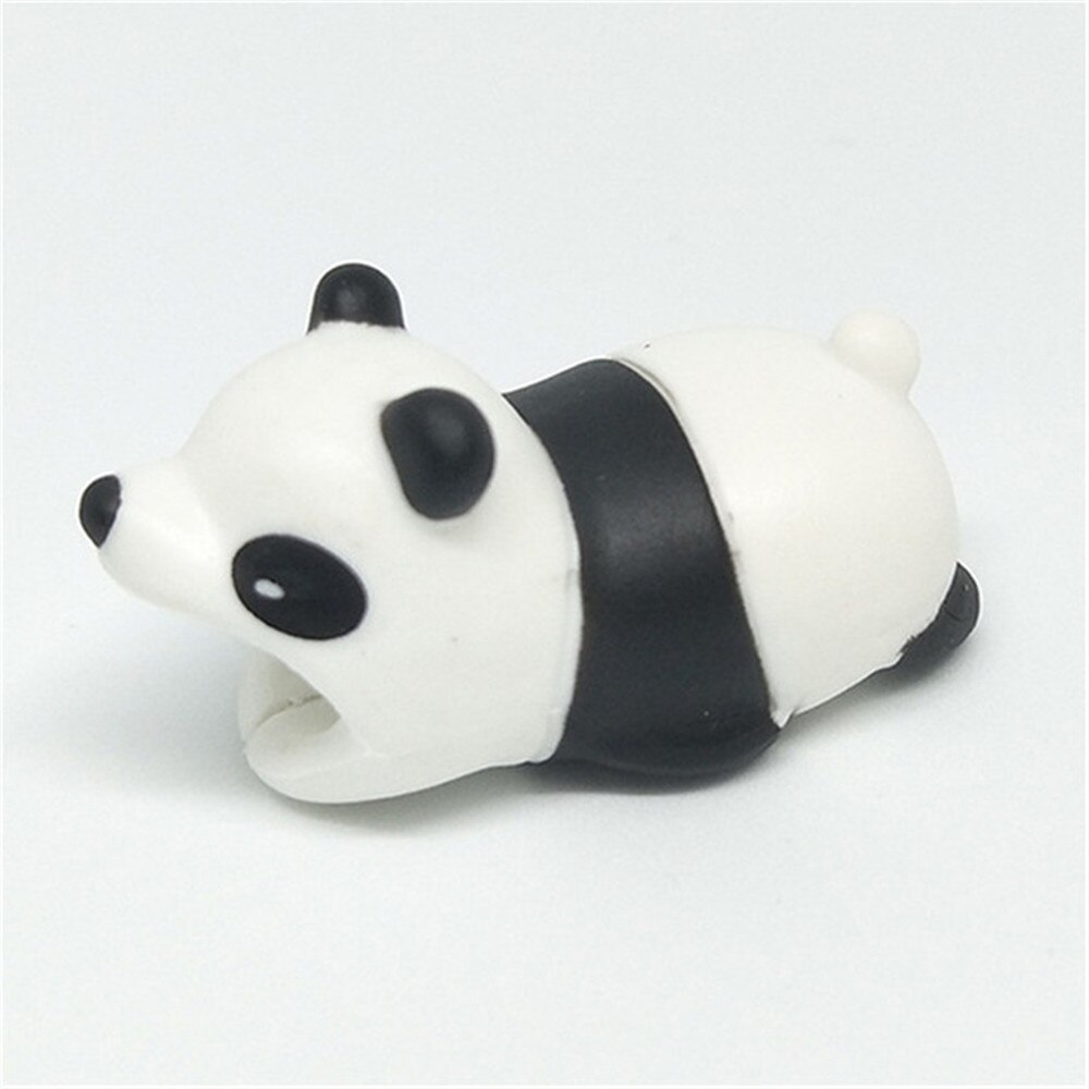 Cable Winder Cute Animal Bite Cable Protector for Cable Chompers Organizer Bites Doll Model Holder Cable Winder: Panda