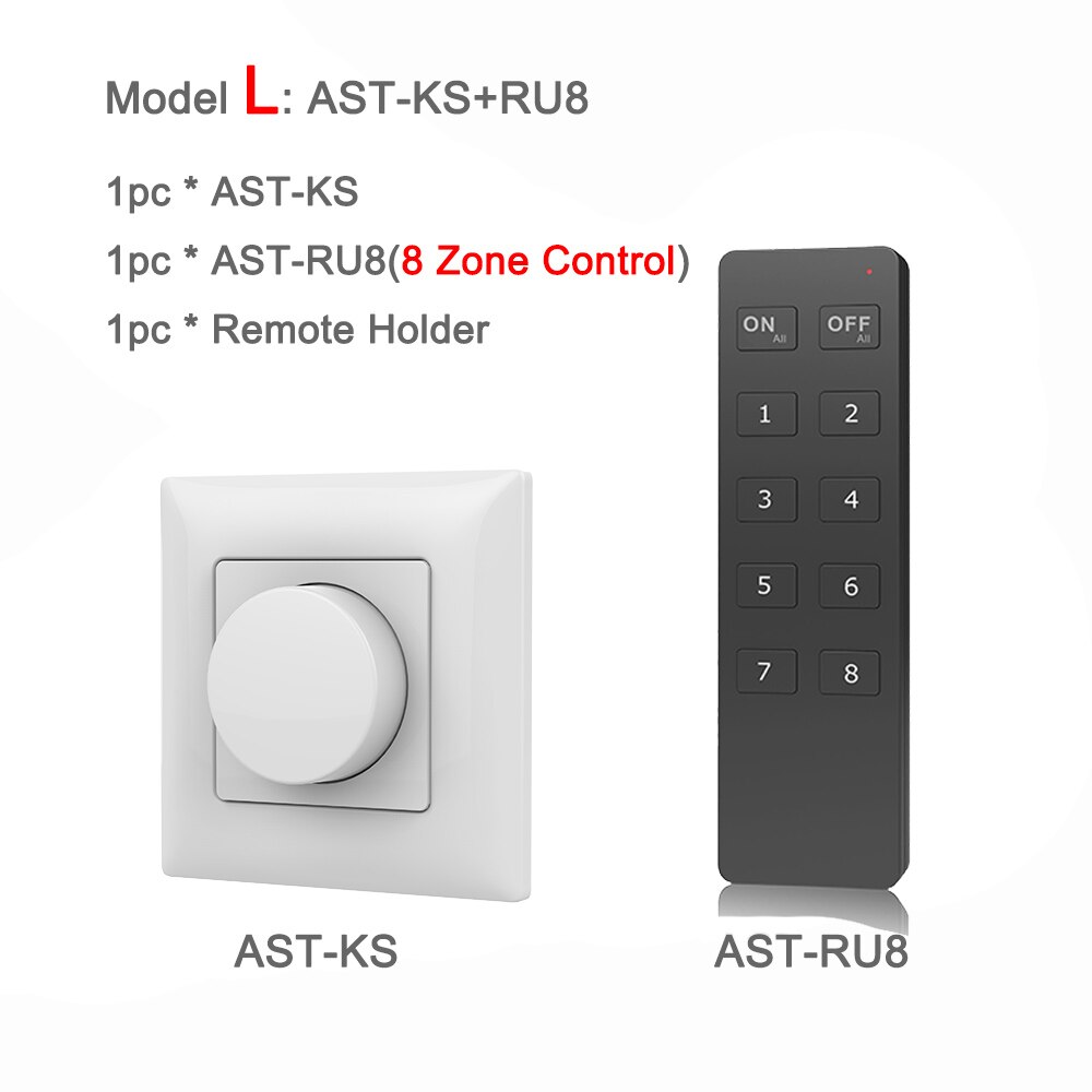 Triac Led Dimmer 220V Draadloze 2.4G Rf Afstandsbediening Wifi Smart Knop Triac Dimmer Wall Mount Lichtschakelaar Voor AC110V 230V Led Lamp: Model L