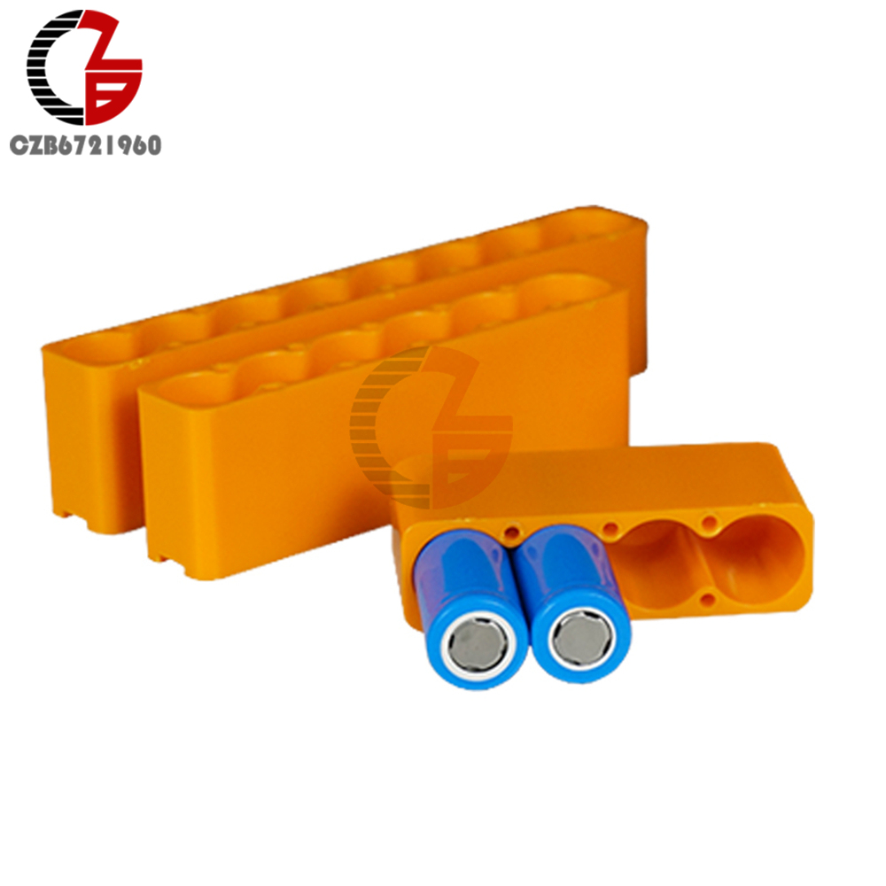 18650 Lithium Battery Pack Fixture Single Row Double Sided Spot Welding Plastic Fixed Fixture Battery Packs Soldering Tool