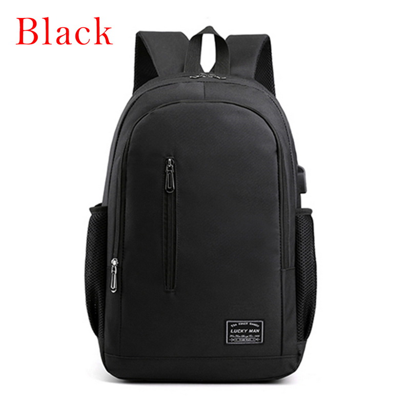 Laamei Anti-vol sacs hommes ordinateur portable sac à dos voyage sac à dos grande capacité affaires cartables USB Charge collège sacs à bandoulière: Black