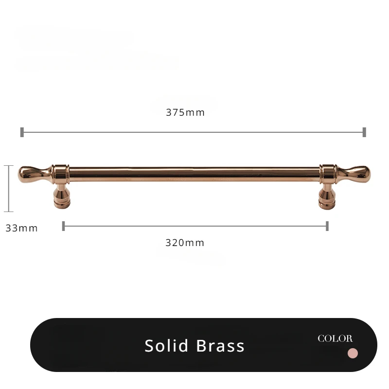 Messing dørhåndtak og knotter til skap, skuffehåndtak i rosegull, vintage kjøkken, langt håndtak, garderobeskap, kommodebeslag: Rød
