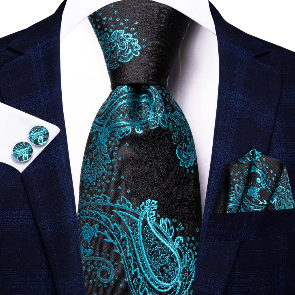 Cravate Et épingle à Revers Paon Fait Main – Vert – Accessoire Mariage Rétro