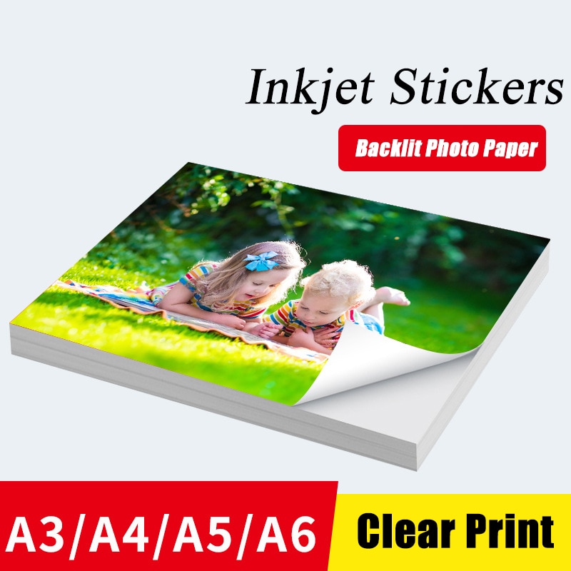 A3/A4/A5/A6 Fotopapier Hoge Glossy Zelfklevend Inkjet Printen Met Back Sticker Sublimatie blanks Photo Printer