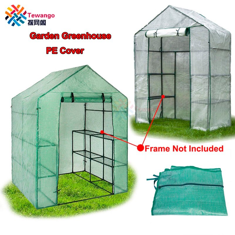 Green PE Plant Flowers Greenhouse Insulation Cover Gardening Anti-Freeze Rainproof Warm Shed Balcony Succulents Canopy Films