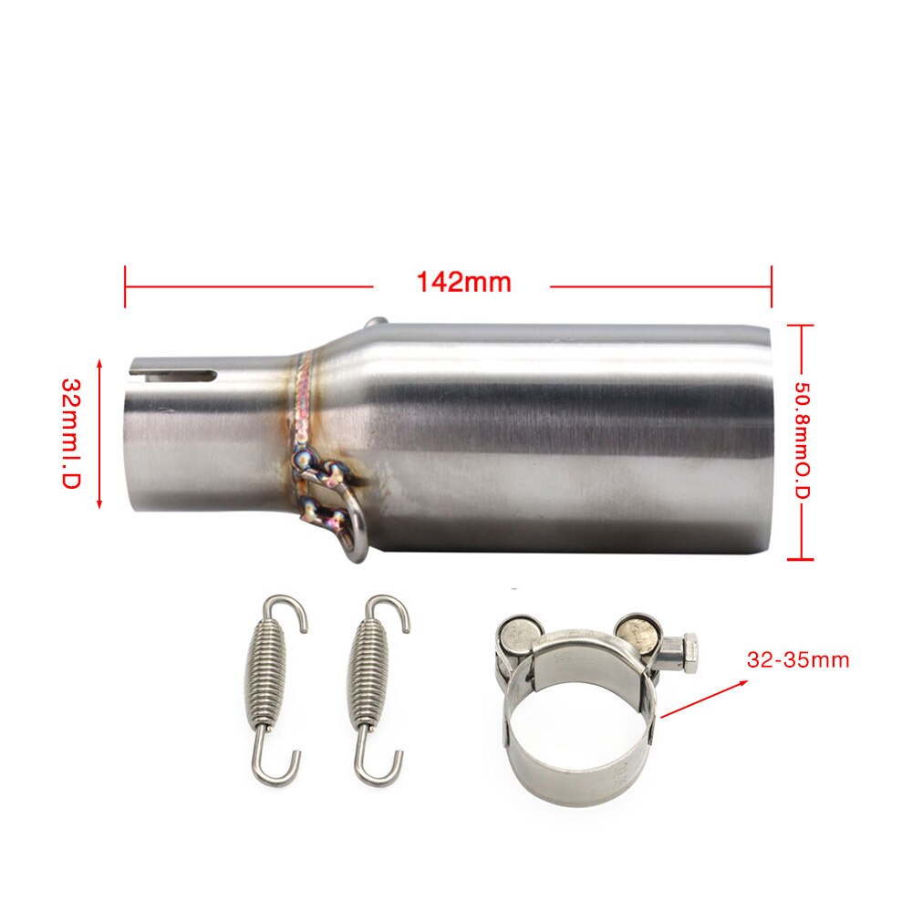 ZSDTRP For Piaggio MP3 125 BEVERLY 125 300 X10 125 12-16 Slip-on Motorcycle Exhaust Muffler Middle Link Pipe