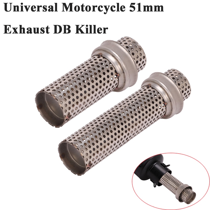 Universele 51mm- inlaat motorfiets yoshimura uitlaatdemper ar-racedemper verwijderbare db-killer, verwijder ruis en geluidsdemper