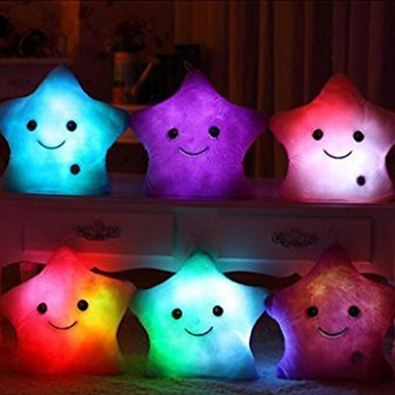 13 zoll Interaktive Spielzeug Realistische Leuchtende Sterne Stofftier Weiche Baumwolle Miniatur Stern Plüsch Kissen Schlafzimmer Dekorationen