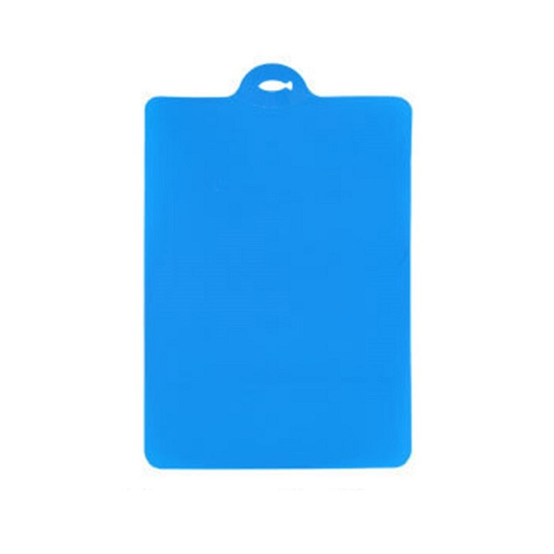 Plastic Cutting Board Food Classification Board Outdoor Camping Vegetables Fruits Meat Bread Cutting Board: blue