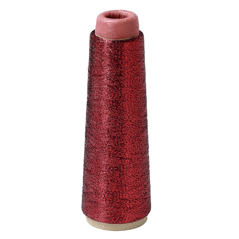 Color Flash Bright Silk Gold And Silver Thread Computer Embroidery Manual Cross Stitch Metal Thread DIY Braided Thread: Purplish red
