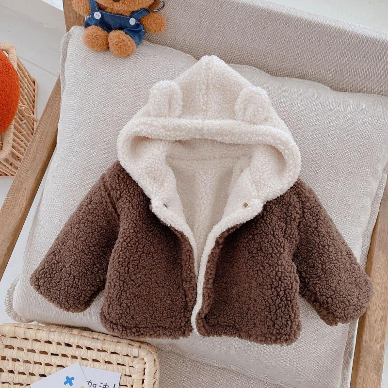 Baby Kids Hooded Uitloper Herfst Winter Thicked Katoenen Jas Peuter Jongens Meisjes Casual Kleding Lange Mouwen Warme Jas