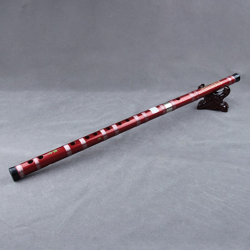 Acabado automático de pintura CDEFG, clave Separable de color vino con línea transparente, instrumento Musical hecho a mano, flauta de bambú Woodwind Dizi