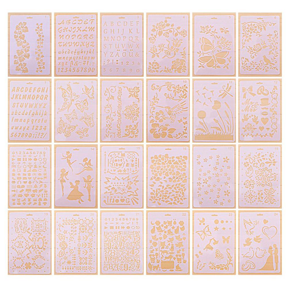 Kant Thema Hollow Heerser Stencils Voor Diy Scrapbooking Plastic Tekening Gereedschappen Fotoalbum Journal Schilderen Template R20