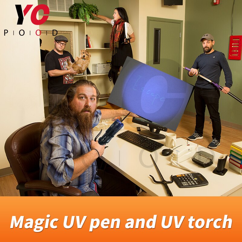 Escape Room Game Prop Magic Uv Pen En Uv Zaklamp Avonturier Game Puzzel Pen Echte Leven Takagism Van Yopood