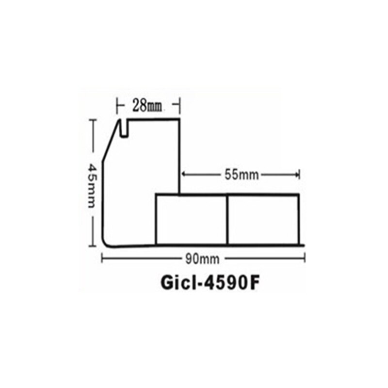 Gicl-4590F Framework Plastic straight corner for LED Display Frame Accessories