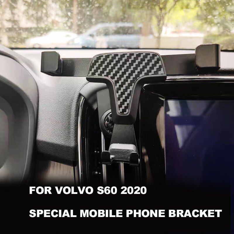 Voor volvo  s60 auto telefoonhouder  s60 luchtuitlaat navigatie telefoonhouder modificatie auto accessoires