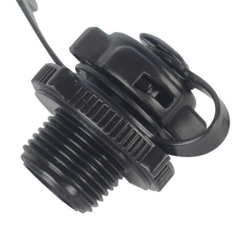 Portable air valve caps screw air valve for inflatable rubber dinghy raft inflatable boat air valves adapter black