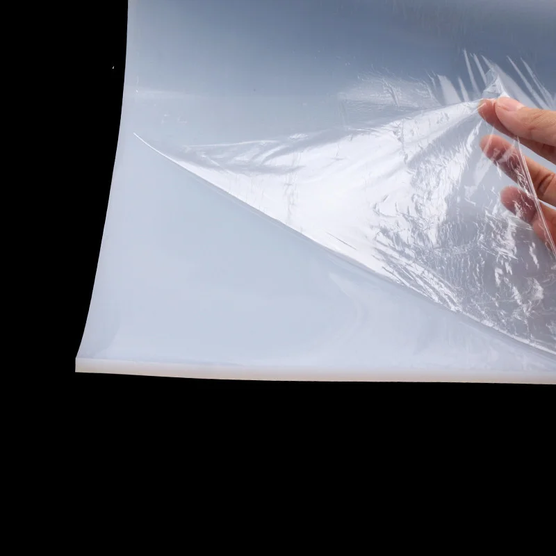 Weiße Silikondichtung, transparente matt, Harzpolster, 1 mm, 2 mm, 3 mm, hohe Temperatur, kein eigenartiger Geruch, Widerstand, Silikonkautschukplatte