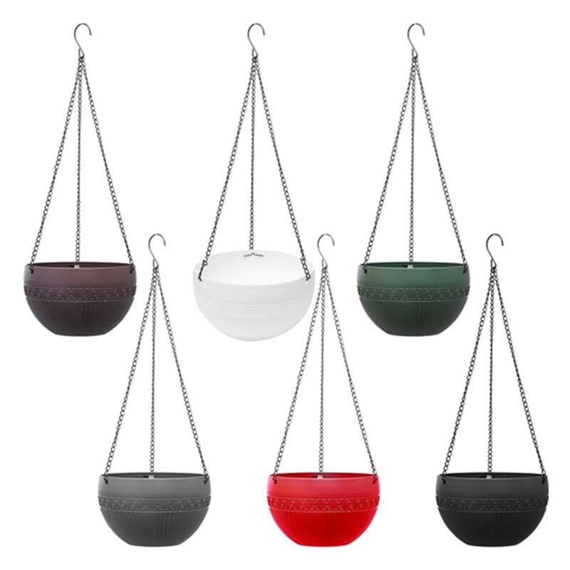 Panier suspendu pour plantes, support de Pots de fleurs, chaîne, bassin de culture, balcon, décoration suspendue, fournitures de jardin pour la maison