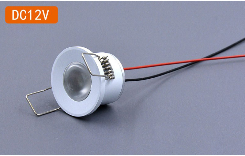 Mini-downlight led 12v 1w inbäddade små spotlights i taket köksskåp inbyggda led-lampor silver, vit, svart skal: Vit / Grön