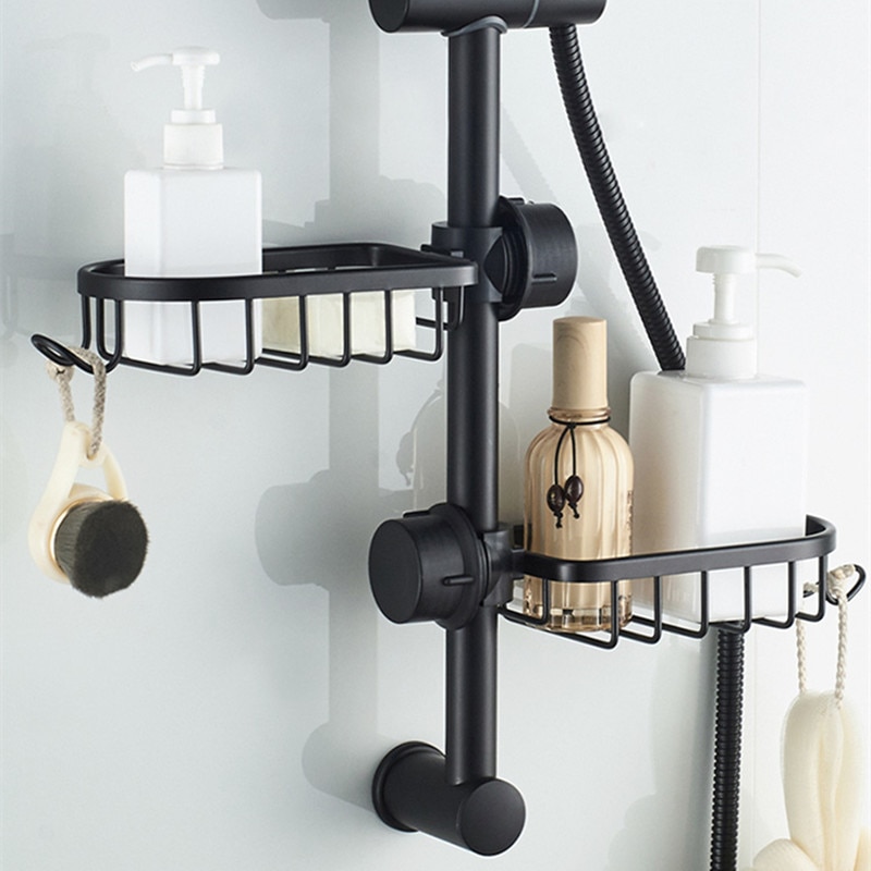 Convenient Clip-on Soap Tray Stainless Steel Soap Dish Adjustable Shower Rail Slide Soap Plates Smooth Bathroom Kitchen Holder