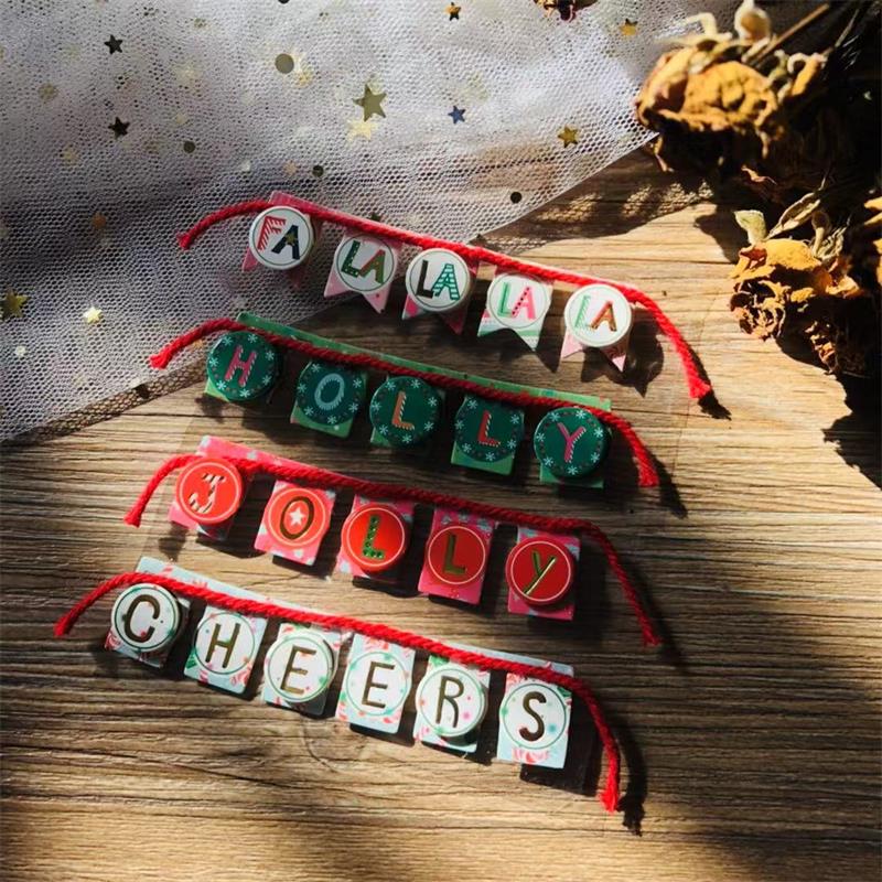 KSCRAFT Kerst Decoratie 3D Stickers voor Scrapbooking Gelukkig Planner/DIY Ambachten/Kaart Maken Decoratie: Goud