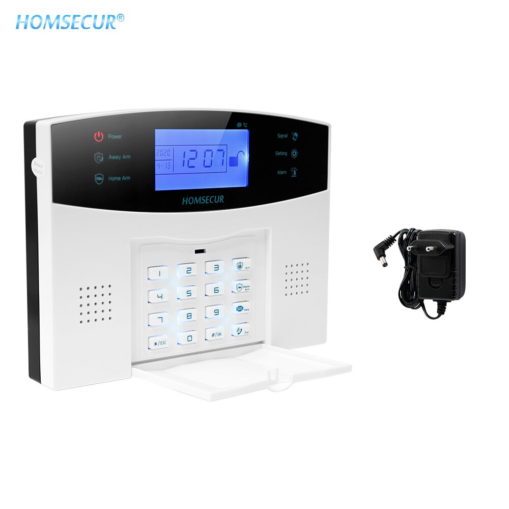 HOMSECUR DIY GSM Alarm System for Home Security(Alarm Panel YA05,PIR Sensor,Door Sensor,Flash Strobe Siren etc.Optional): (DIY) FR Voice