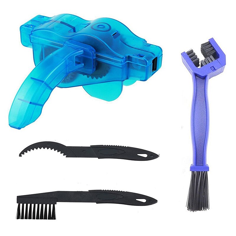 Limpiador de cadena de bicicleta portátil, cepillos para bicicleta, herramienta de lavado, Kit de limpieza para ciclismo de montaña, accesorios para exteriores: Style 1