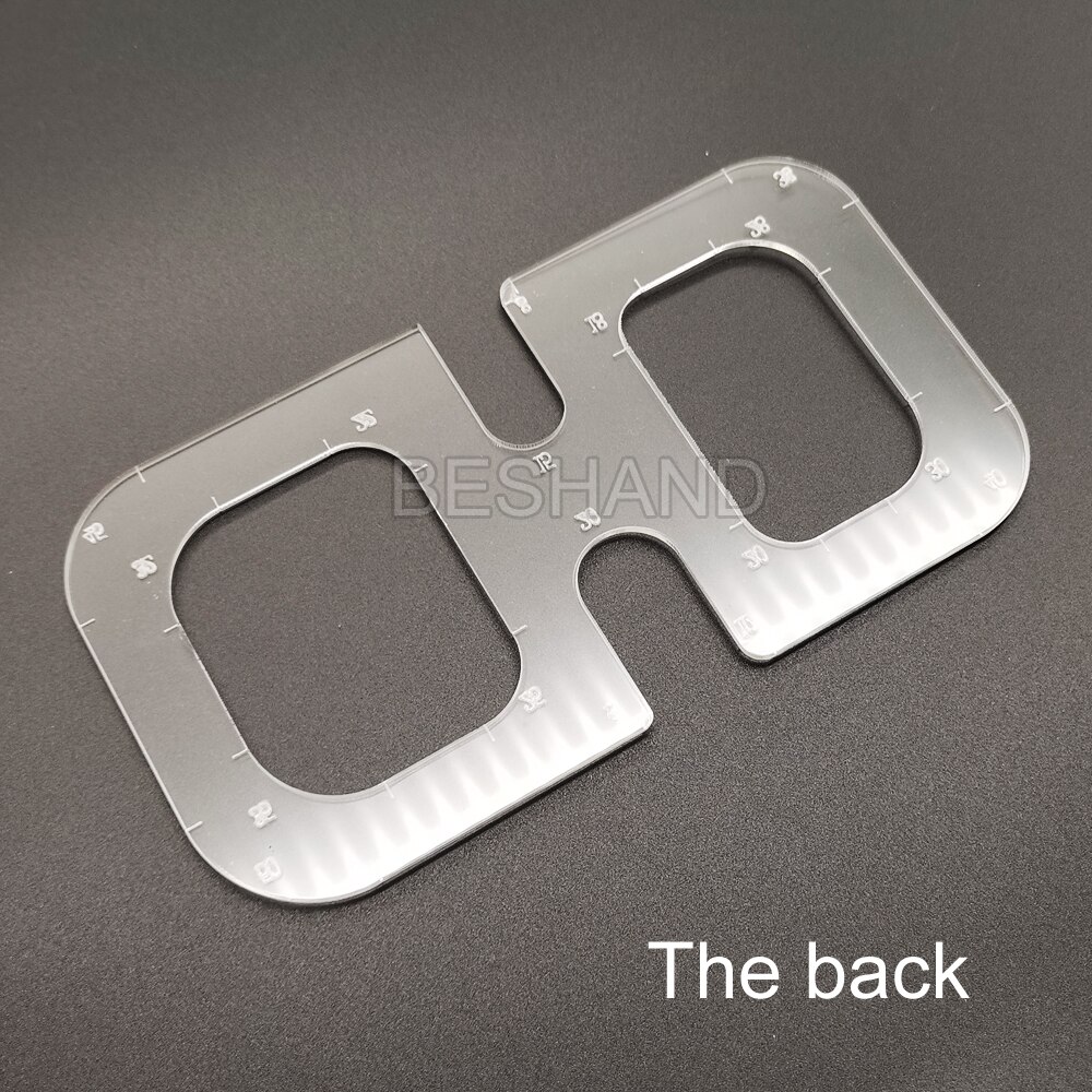 Leather DIY Tool Acrylic Round Corner Pattern Cutting Template Rule for Leather Craft Tools Cutter Auxiliary tool 5-50mm