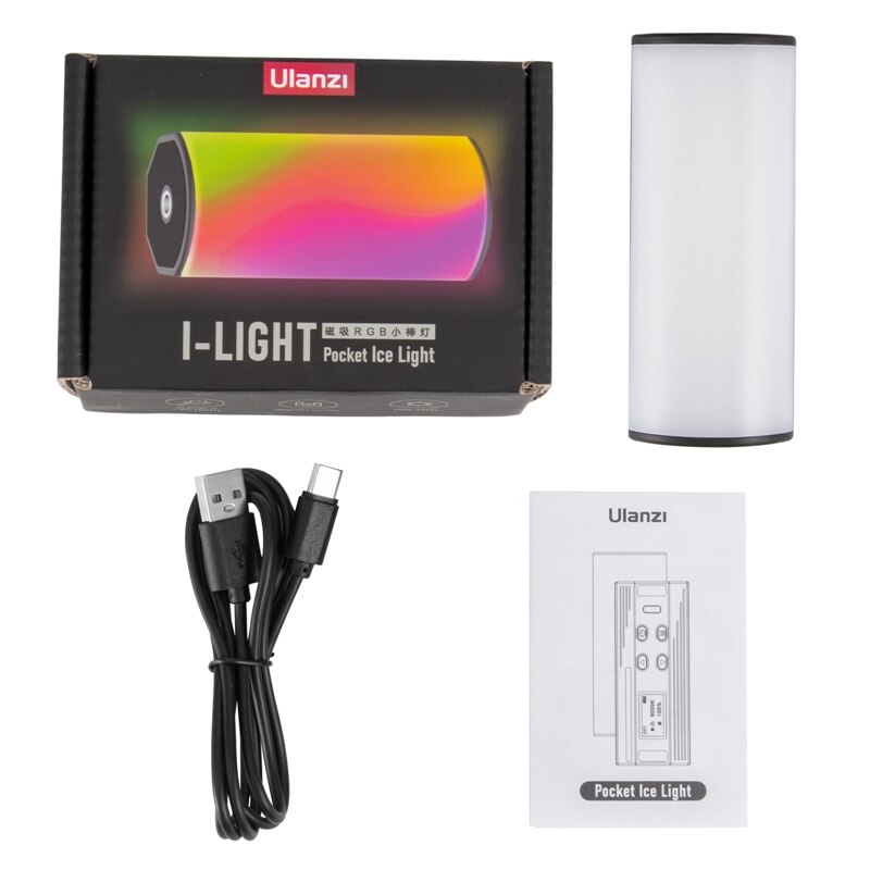Ulanzi-Barra de luz LED i-light VL119 barra de luz de mano RGB 2500-9000K iluminación de fotografía tubo magnético de luz para vídeo y Vlog: Blanco