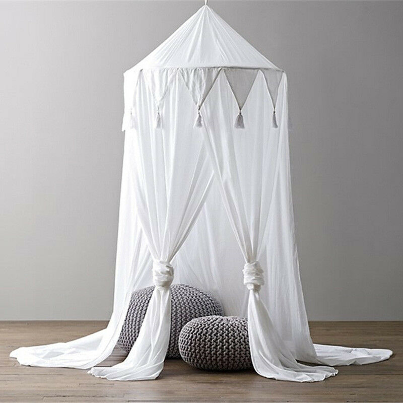 Focusnorm Mode Kid Baby Bed Luifel Bedcover Klamboe Gordijn Beddengoed Ronde Dome Tent Katoen