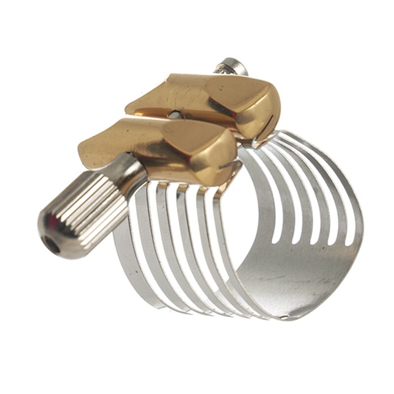 Alto Saxophone Ligature Clip - Durable Rubber Mouthpiece Clamp for Alto Sax