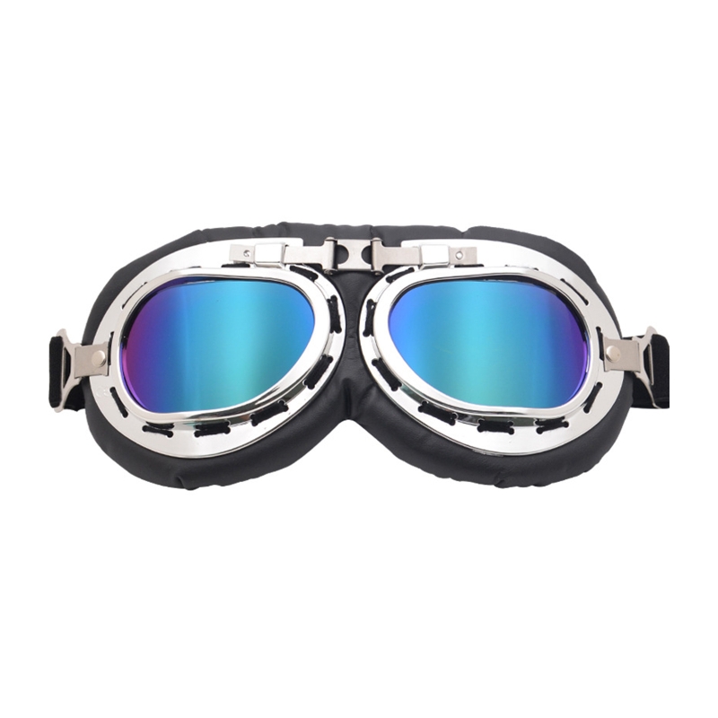 Motorfiets Vintage Goggle Retro Eyewear Bril Helm Bril Motrcross Scooter Bike Fietsen Winddicht Beschermende Gears