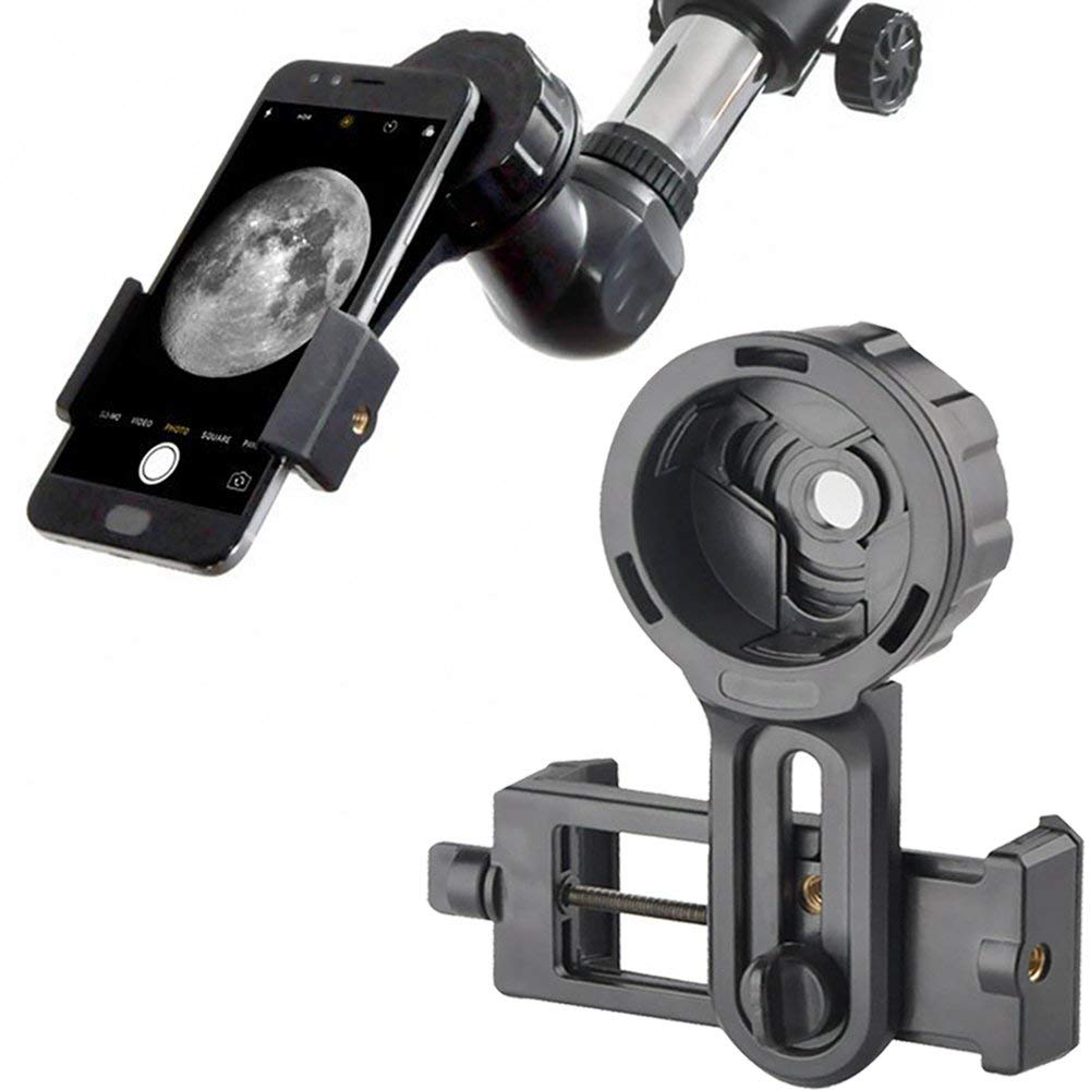 Mobiltelefon teleskopbeslag adapterholder til iphone  x 8 7 plus 55mm-98mm bredde med låseknap