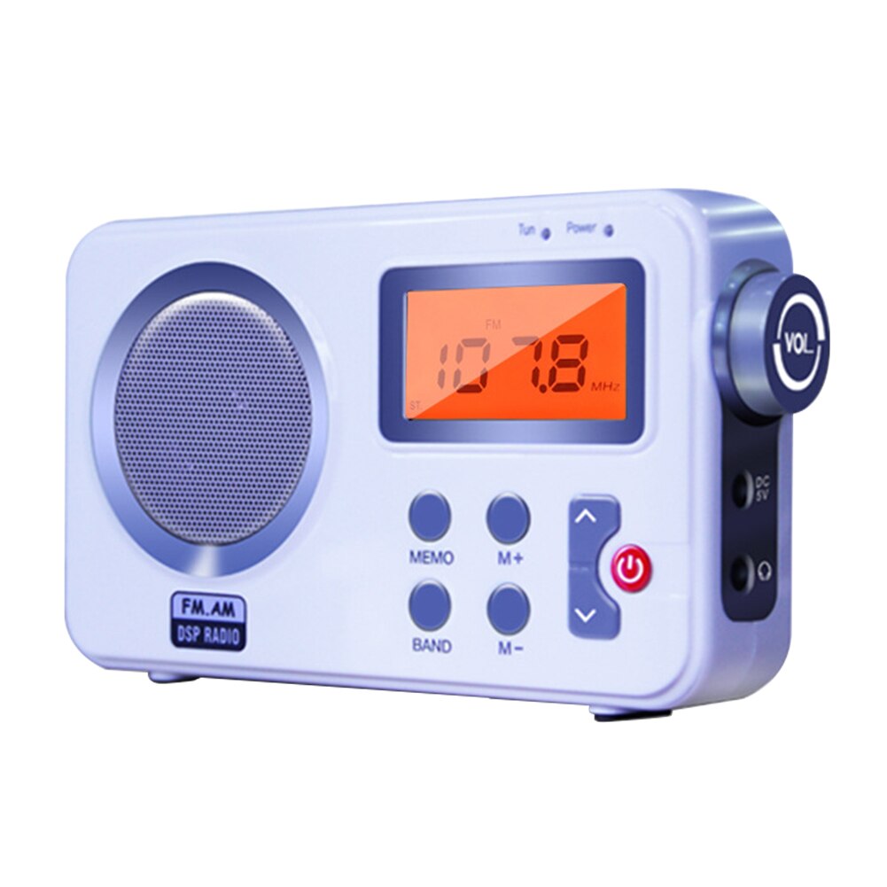 Thuis Dab Digitale Stereo Tuning High Fidelity Draagbare Am Fm Outdoor Lcd-scherm Oortelefoon Poort Draagbare Radio Met Antenne