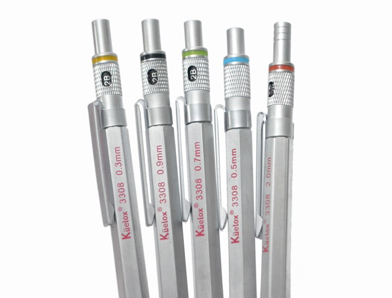 Kuelox Metal Mechanical Pencil Cartoons Drawing Picture Draw Pencil 0.3 0.5 2.0 mm