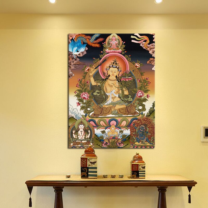 Tibetaanse Boeddhistische Thangka Tibet Boeddhistische decoratieve schilderijen woninginrichting schilderijen