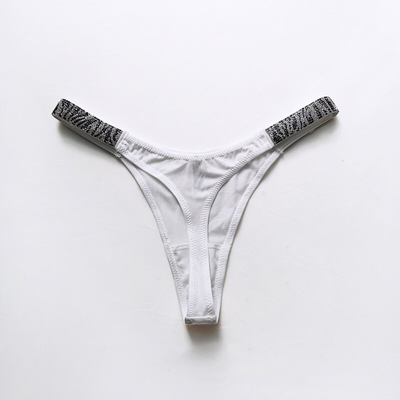 String Sexy de Style européen pour femmes, sous-vêtement en diamant, taille basse, sans couture, confortable, string zèbre, Lingerie féminine,