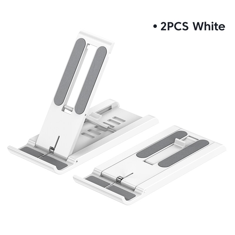 Kuulaa Telefoon Houder Stand Bureau Voor Mobiele Telefoon Xiaomi Iphone Poco Mobiele Telefoon Ondersteuning Telefoon Houder Voor Realme Redmi Stand: 2PCS White