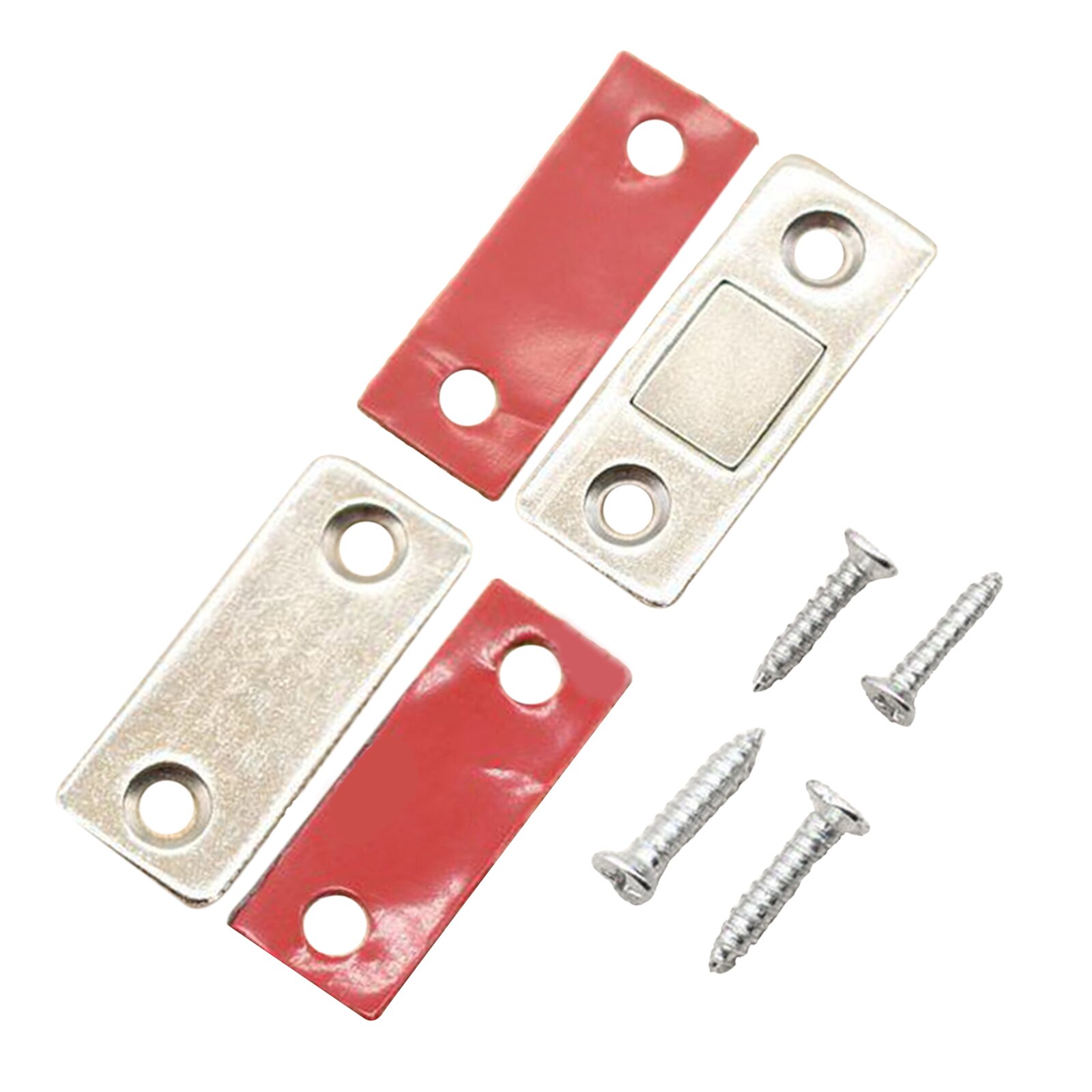Set of 2 Household Cabinet Door Catch Latch Kitchen Closet Door Closing Magnetic Door Catch Closer Latch Easy to Install