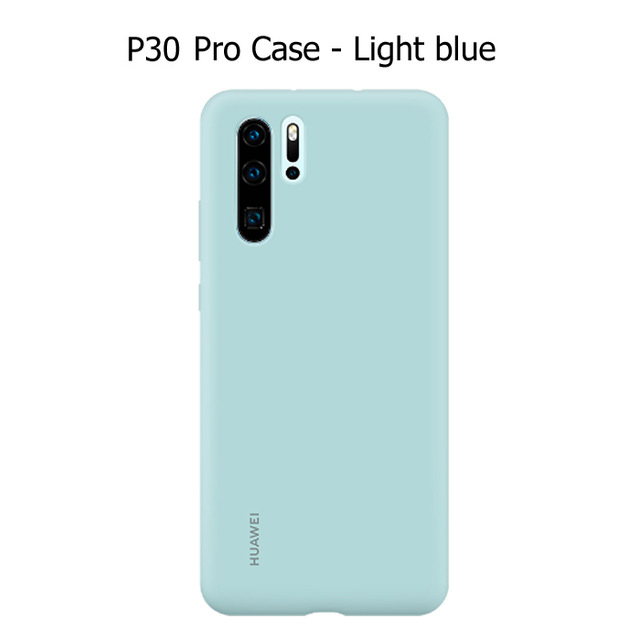 Caso Original Huawei P30 P30 Pro HUAWEI Oficial Capa Protetora De Silicone Líquido Microfibra Insided Huawei P 30 P 30Pro caso: CINZA