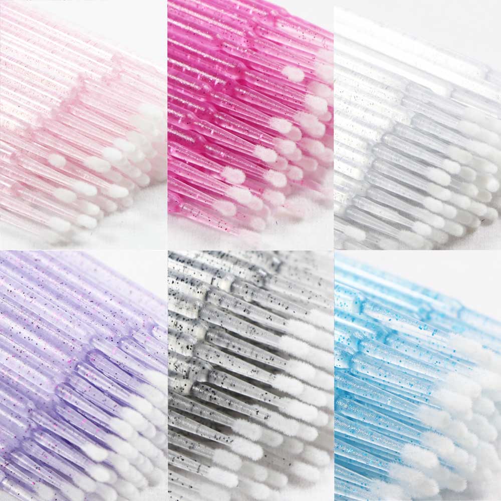 Disposable MicroBrush Eyelashes Extension Individual Lash Removing Swab Micro Brush For Eyelash Extension Tools
