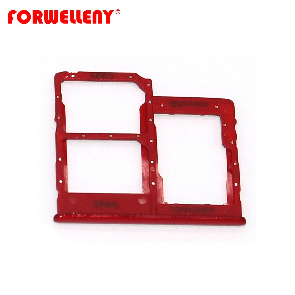 Pour SAMSUNG A40 SM-A405FN Micro Sim porte-carte Slot plateau adaptateurs de remplacement noir, or, argent, bleu, rouge: red