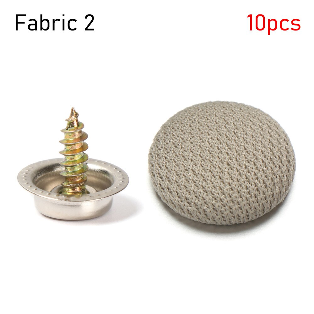 10Pcs Universele Auto Dak Reparatie Gespen Auto Interieur Plafond Doek Schroef Cap Headliner Klinknagels Retainer Automotive Care: fabric 2